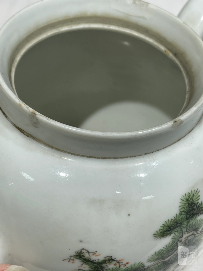 清代 粉彩茶壶一组十二件 - 图22